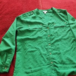 Long sleeve work blouse